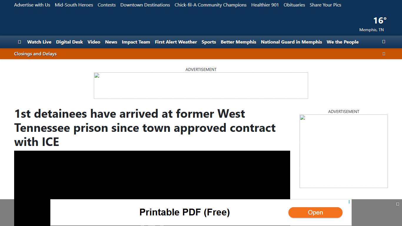 1st detainees have arrived at former West Tennessee prison since town approved contract with ICE
